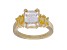 Judith Ripka 5.85ctw White and Canary Bella Luce Diamond Simulant 14K Gold Clad Ring