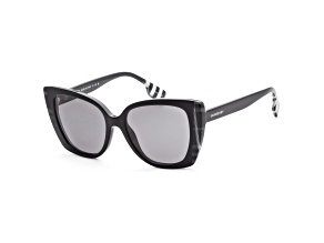 Burberry Women's Meryl 54mm Black/Check White Black Sunglasses | BE4393-405181-54