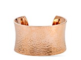 Calvin Klein Dawn Rose Gold Tone Stainless Steel Bangle Bracelet