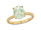 2.33ctw Green Quartz 14k Yellow Gold Ring