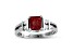 0.85ctw Ruby and Diamond Ring in 14k White Gold