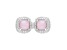 Judith Ripka 7mm Pink Opal & 0.90ctw Bella Luce® Diamond Simulant Rhodium Over Sterling Silver Ring