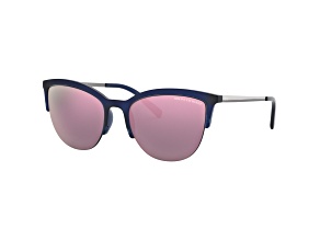 Armani Exchange Women's 54mm Matte Blue Milky Sunglasses