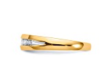 14K Yellow Gold Lab Grown Diamond SI1/SI2, G H I, Men's Ring