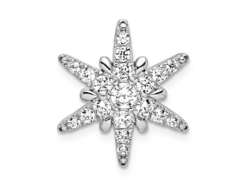 Picture of Rhodium Over 14K White Gold Lab Grown Diamond SI1/SI2, G H I, Star Pendant 0.50ctw