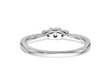 Rhodium Over 14K White Gold First Promise Diamond Promise/Engagement Ring 0.25ctw