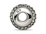 Sterling Silver Reflections Silver/Grey Full Preciosa Crystal Bead