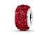 Sterling Silver Reflections Red Full Preciosa Crystal Bead