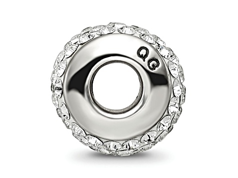 Sterling Silver Reflections White Full Preciosa Crystal Bead