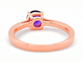 Amethyst 18K Rose Gold Over Sterling Silver Ring, 0.77ctw