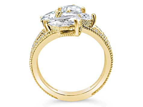 Judith Ripka 4.69ctw Bella Luce Diamond Simulant 14K Gold Clad Ring ...