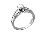 1.00ctw Diamond Engagement Ring in 14k White Gold