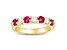 1.00ctw Ruby and Diamond Wedding Band Ring in 14k Yellow Gold