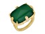 Judith Ripka 20x15mm Rectangular Cushion Chalcedony And 0.68ctw Bella Luce 14K Gold Clad Ring