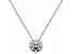 White Cubic Zirconia 14k White Gold Pendant With Chain 1.50ctw