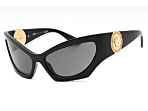Versace Black Cat Eye Sunglasses / Dark Gray Sunglasses