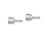 14K White Gold Lab Grown Diamond 1/4ctw VS/SI GH 4 Prong Earrings