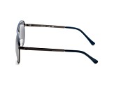 Guess Women's 60 mm Shiny Gunmetal  Sunglasses