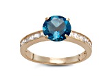 London Blue Topaz 10K Yellow Gold Ring 2.66ctw