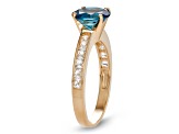 London Blue Topaz 10K Yellow Gold Ring 2.66ctw