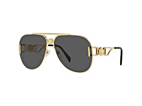 Versace Unisex Fashion 63mm Gold Sunglasses|VE2255-100287-63