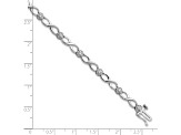 14K White Gold Lab Grown Diamond Infinity Bracelet