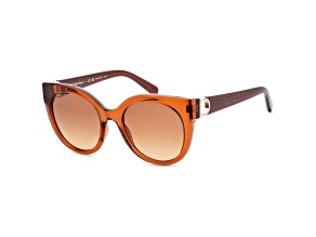 Ferragamo Women's 53mm Crystal Caramel Sunglasses