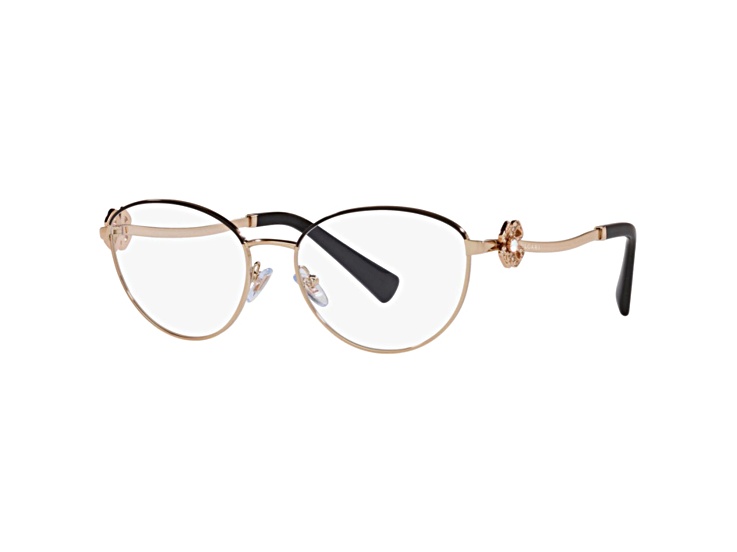 Bulgari Women's 52mm Pink Gold/Black Opticals | BV2248B-2023