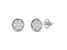 White Cubic Zirconia 14k White Gold Earrings With Velvet Gift Box 0.40ctw