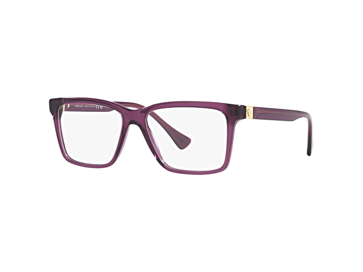Versace Men's Fashion 54mm Transparent Plum Opticals|VE3328