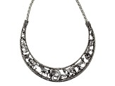 1928 Jewelry Silver Tone Elephant Collar Necklace