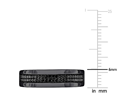 Black Diamond Black Rhodium Plated Sterling Silver Unisex