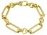 Judith Ripka Verona 14k Gold Clad Oval Link Bracelet