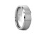 SHEFFIELD Flat Beveled Edges Tungsten Ring with Brushed Center 12mm