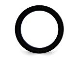 Silicone Black with Blue Line Center 7.5mm Band