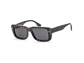 Burberry Men's Jarvis 55mm Charcoal Check Sunglasses | BE4376U-380487