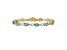 14K Two-tone Gold with rhodium over 14k yellow gold Blue Topaz and Diamond Bracelet