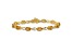 14K Two-tone Gold with Rhodium Over 14k Yellow Gold Citrine and Diamond Bracelet