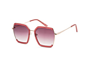 Guess Women's 58 mm Shiny Bordeaux Sunglasses
