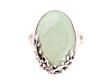 Barse Jewelry Green Turquoise Sterling Silver Floral Ring