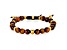 Invicta Jewelry Men's Tiger Eye Stone and Yellow Steel Bead Adjustable Bracelet (8mm)