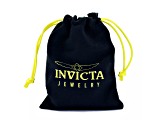 Invicta Jewelry Men's Amethyst Stone and Yellow Steel Bead Adjustable Bracelet (8mm)
