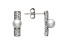 Sterling Silver Freshwater Pearl and Cubic Zirconia Earring