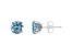 6mm Round Sky Blue Topaz Rhodium Over Sterling Silver Stud Earrings