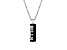 NFL Buffalo Bills Unisex Onyx and 0.10ctw Diamond Sterling Silver Pendant With 18" Chain