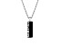 NFL Atlanta Falcons Unisex Onyx and 0.10ctw Diamond Sterling Silver Pendant With 18" Chain