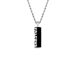NFL Atlanta Falcons Unisex Onyx and 0.10ctw Diamond Sterling Silver Pendant With 18" Chain