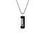 NFL New York Giants Unisex Onyx and 0.10ctw Diamond Sterling Silver Pendant With 18" Chain