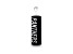 NFL Carolina Panthers Unisex Onyx and 0.10ctw Diamond Sterling Silver Pendant With 18" Chain
