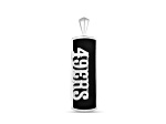 NFL San Francisco 49ers Unisex Onyx and 0.10ctw Diamond Sterling Silver Pendant With 18" Chain